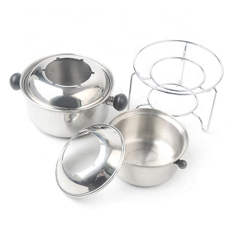 Chinese cheap stainless steel dinnerware chocolate fondue set for sale