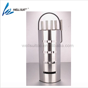 Hot selling modern stainless steel fireplace tool set