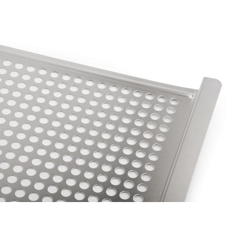 smoke slotted and holes on bbq grill and tray Square grill Topper pan