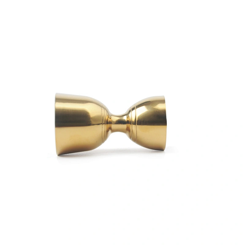 Gold Customized Reusable Stainless Steel Cocktail Jigger 30ml/60ml Bar Bell Jigger