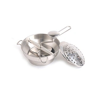 High quality kitchen accessories cheap durable easy clean stainless steel vegetable potato manual food mill with discs