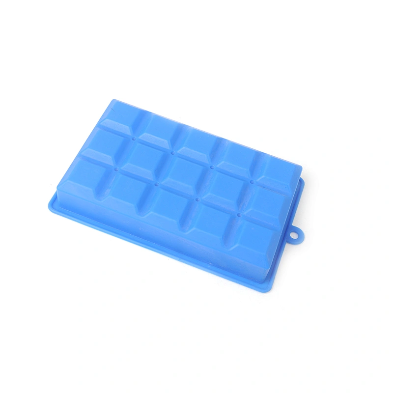 Large Square 8 Cavities Ice Brick Cube Maker Silicone Ice Cube Tray Mould for Whiskey Cocktails