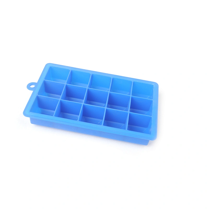 Large Square 8 Cavities Ice Brick Cube Maker Silicone Ice Cube Tray Mould for Whiskey Cocktails