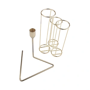 Dinner rose gold metal candle holder customized tall candlestick