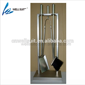 High Quality Rustic stainless steel iron Fireplace Tool set