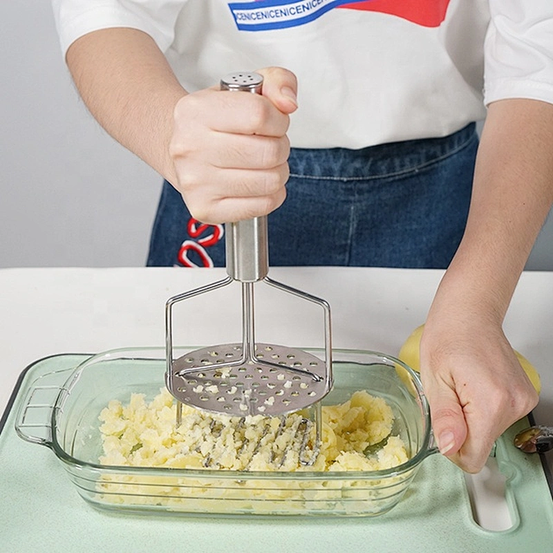 Manual stainless steel potato masher pressure food press vegetable potato ricer for kitchen tools