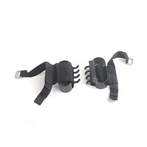 Easy Portable Winter Season Snow Ice Walking Hiking Climbing Fishing Four  Steel Spikes Hand Claws
