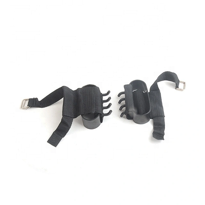 Easy Portable Winter Season Snow Ice Walking Hiking Climbing Fishing Four  Steel Spikes Hand Claws