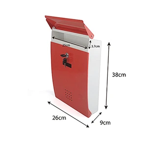 Factory  popular    colorful  powder coating mail box outdoor smart parcel mailbox