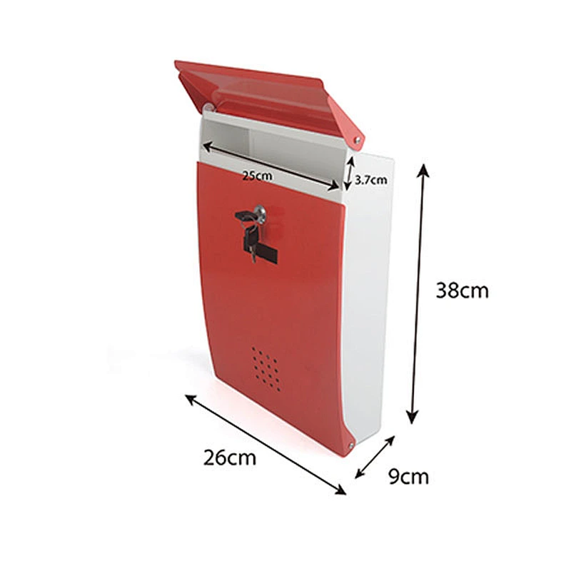 Factory  popular    colorful  powder coating mail box outdoor smart parcel mailbox