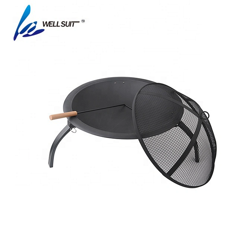 outdoor garden  metal  black foldable  fire pit
