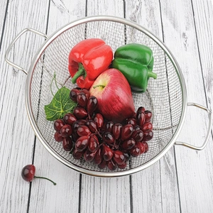 New design food grade stainless steel  kitchen  fruit round  vegetable colander