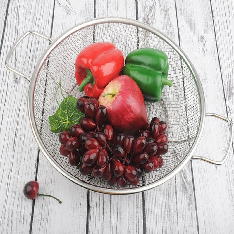 New design food grade stainless steel  kitchen  fruit round  vegetable colander