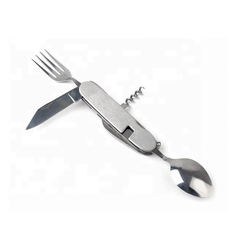 MultiFunctional  food grade  foldable  spoon fork Knife  with stainless steel
