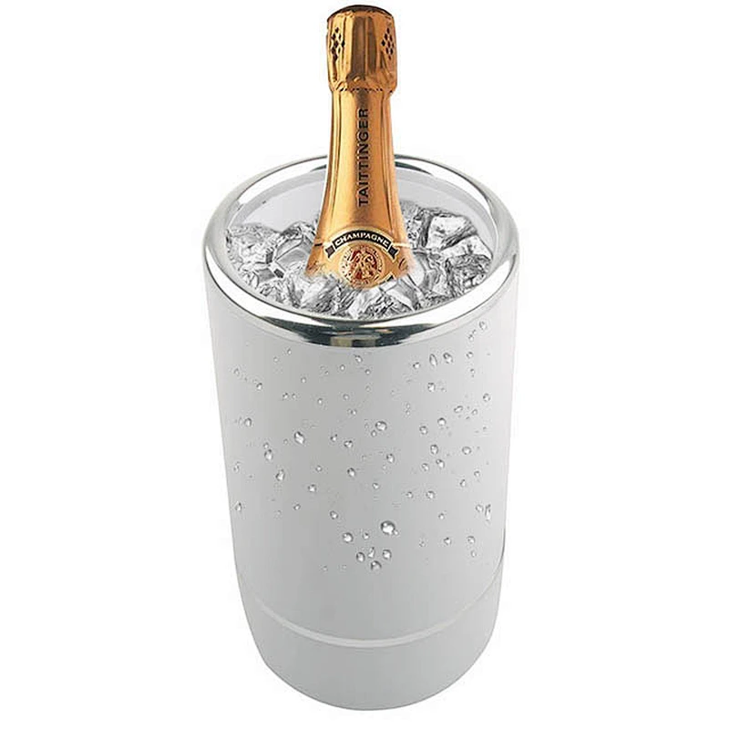 Plastic champagne bucket with double wall
