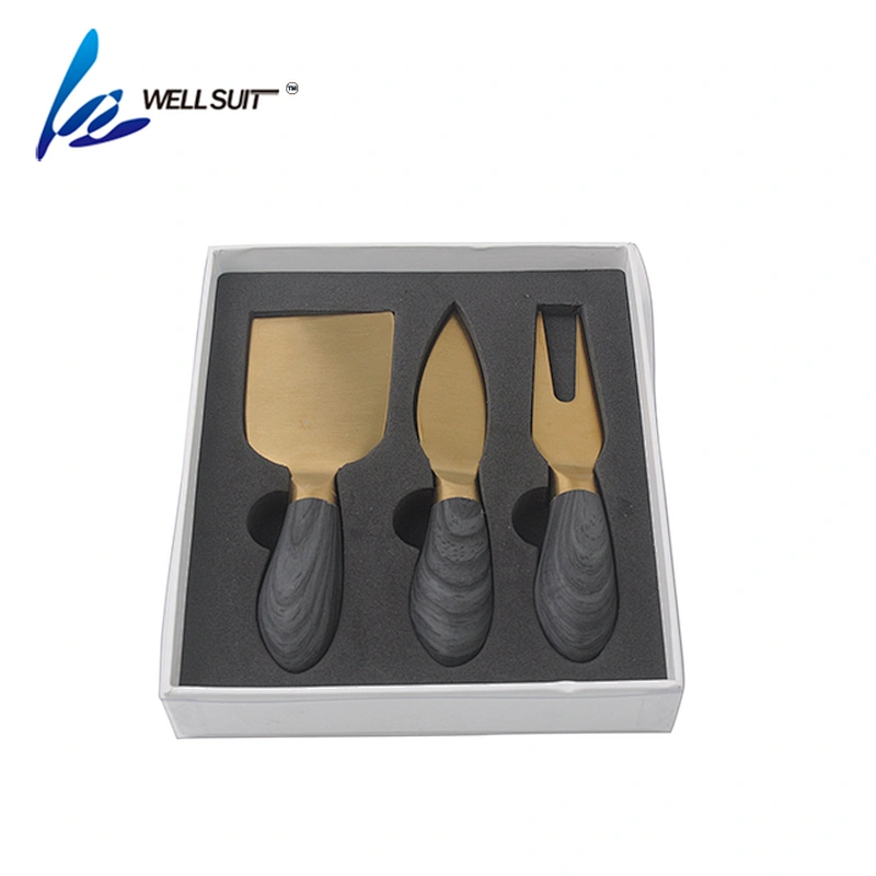 wholesale  new design food grade  kitchen   set of 3 cheese knife cheese tool