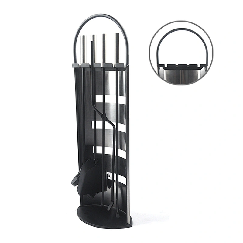 Black powder coating wholesale tools for fireplace accessories