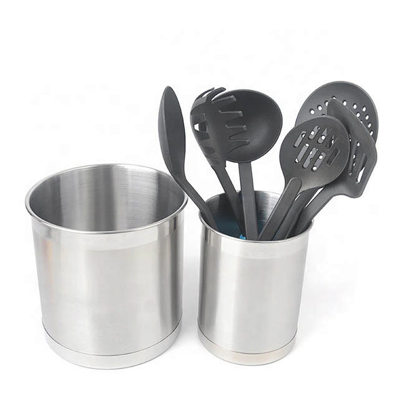 Food grade Stainless Steel Utensils Holder Rust Proof Crock Holder for kitchen countertop