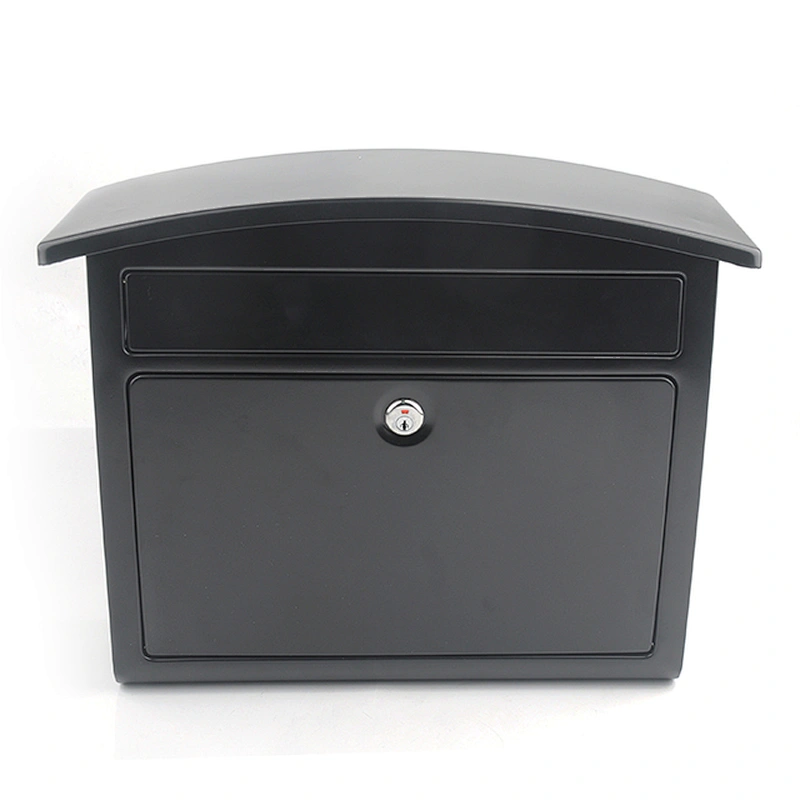 Mailbox Metal Outdoor Wall Mounted Garden Black Coating Mailbox
