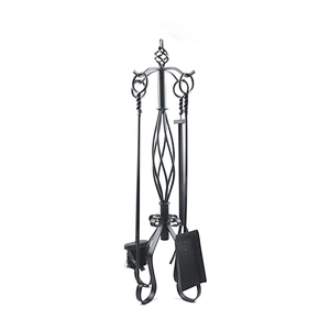 Fireplace accessories  black coating outdoor fireplace tools out door set for garden