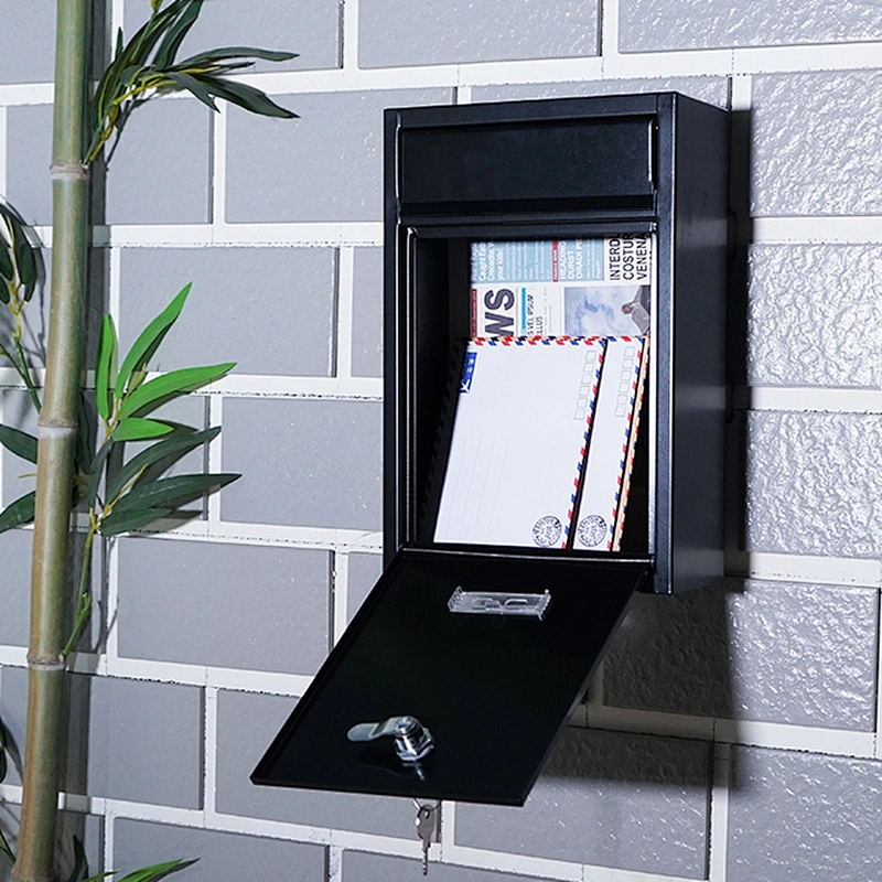 Wall Mounted Residential Modern Cast Iron Outdoor Mailbox Metal Letter Boxes wall mounted