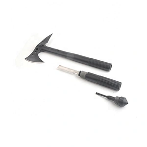 Multi-Purpose Stainless Steel Black Coating Hatchet Axe with Fiberglass Handle