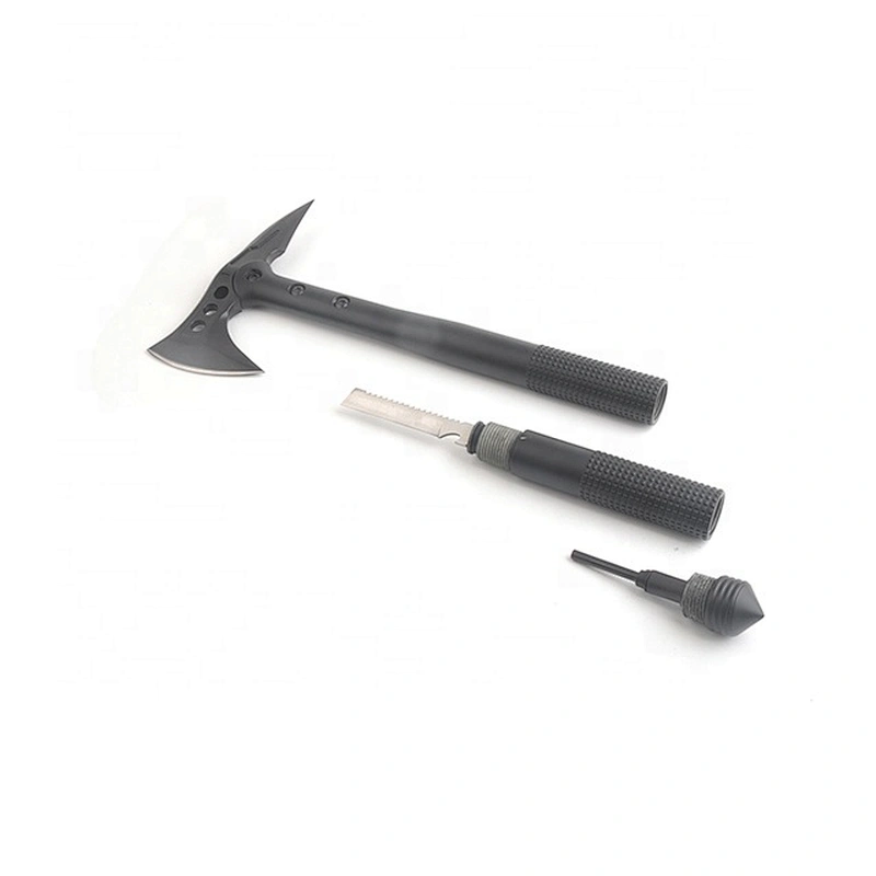 Multi-Purpose Stainless Steel Black Coating Hatchet Axe with Fiberglass Handle