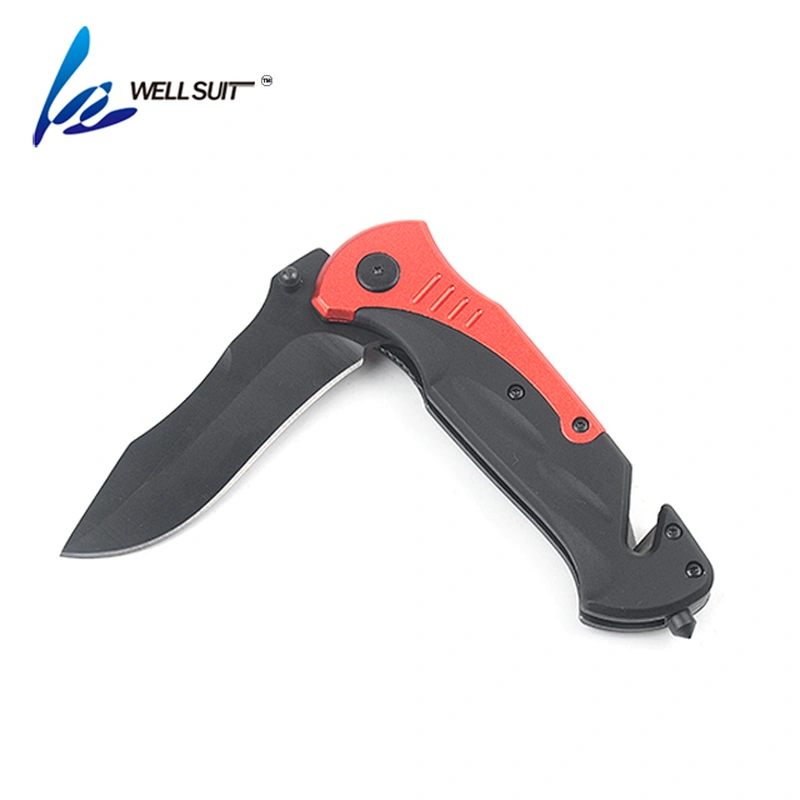 High quality hot selling black coating survival outdoor hunting mini folding knife
