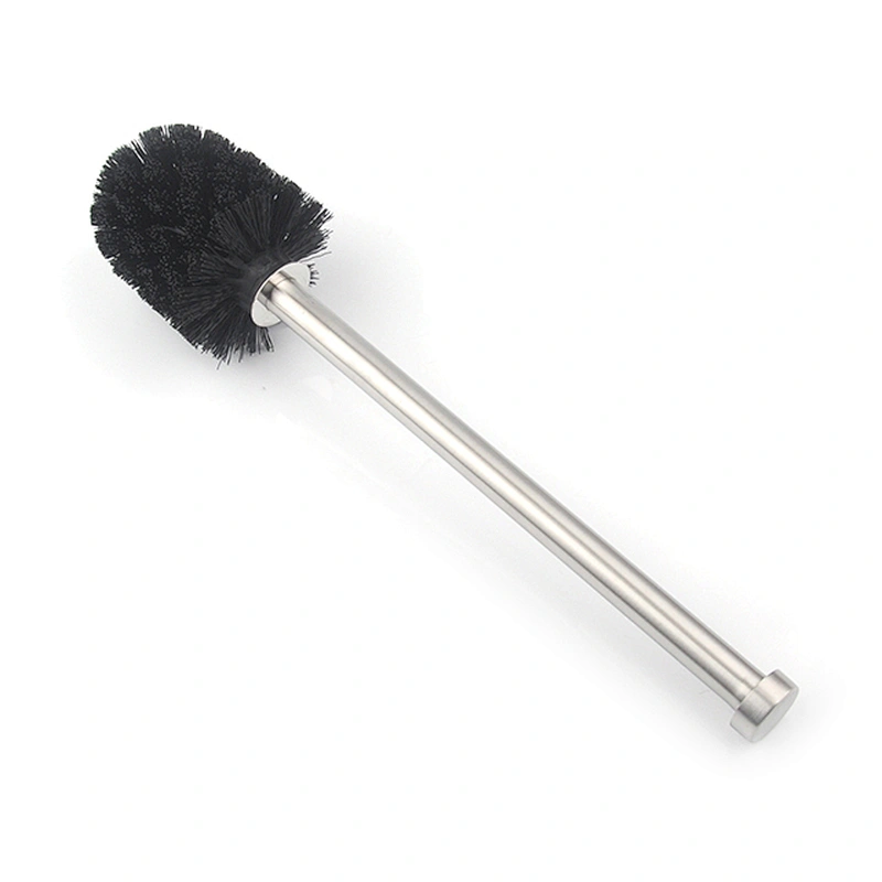 Soft Bristle Toilet Brush TPR Cleaning Brush with Stainless Steel Handle