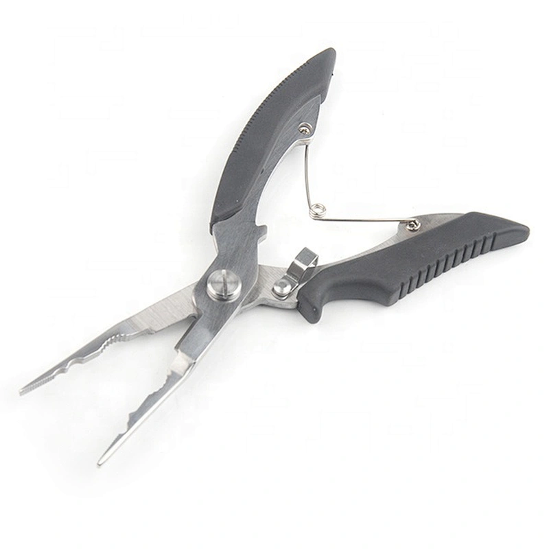 Stainless Steel Fishing Cutter Multifunction Tool Curved Fishing Plier with ABS handle