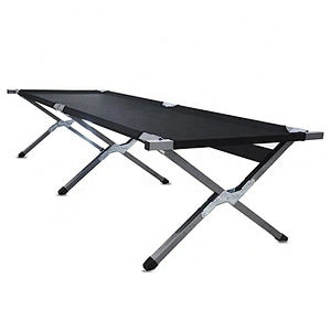 The unit weight 300 catties foldable army camping bed with carry bag