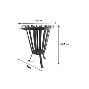 metal firewood fire basket