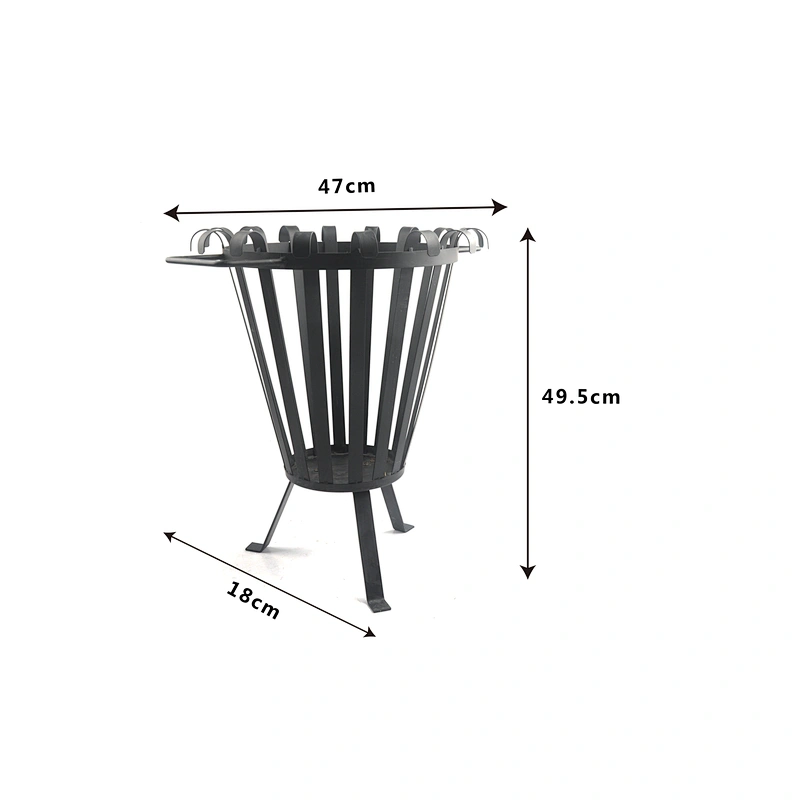metal firewood fire basket