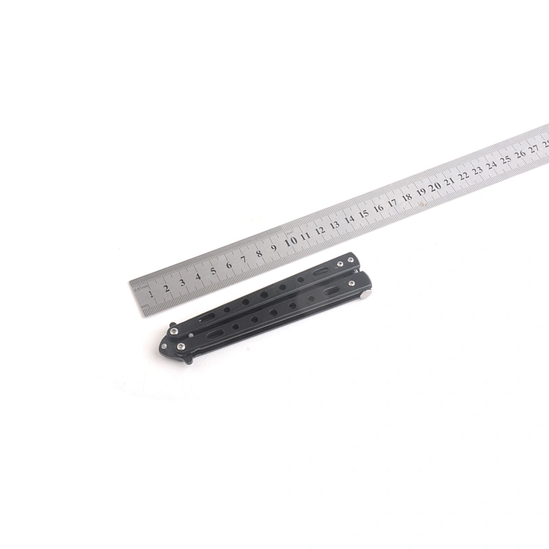 Muti Functional Metal Balisong Trainer Training Knife Security Tool