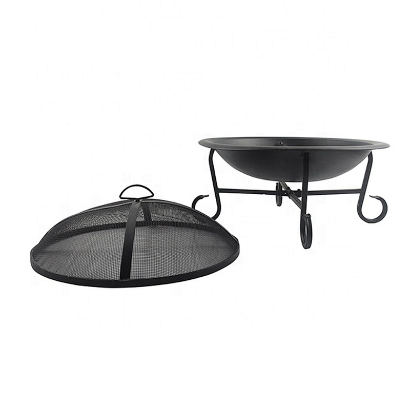 Metal camping fire bowl iron steel outdoor fire basket