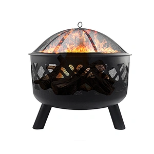 Outdoor fire pit Decorative iron brazier for barbecue