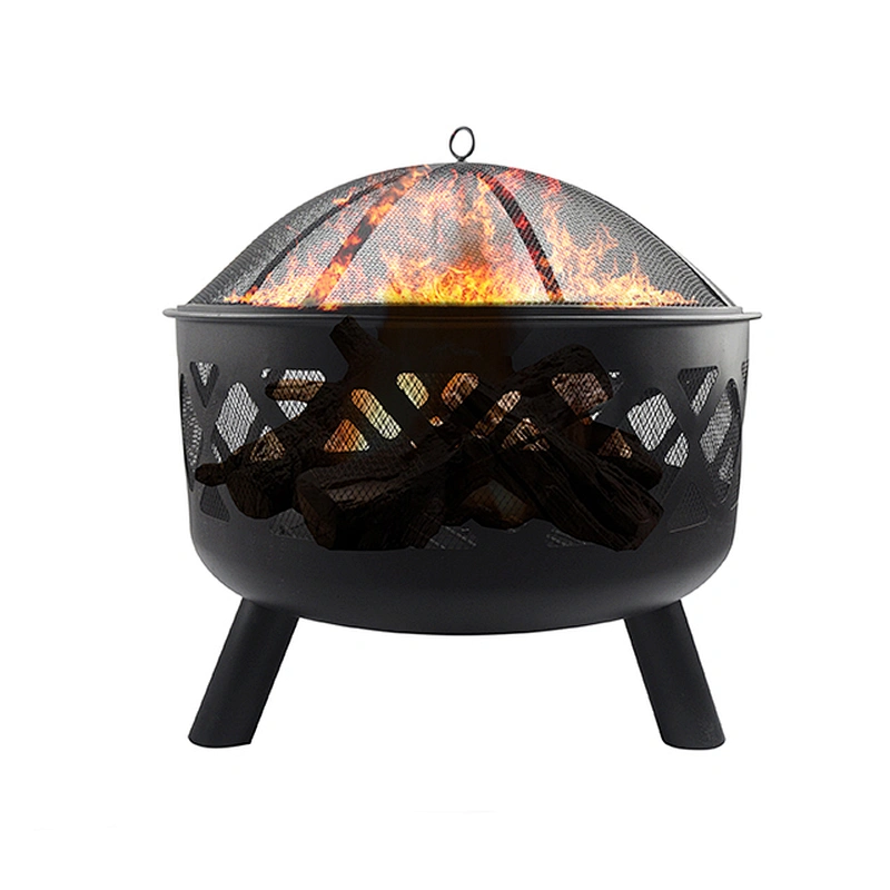 Outdoor fire pit Decorative iron brazier for barbecue