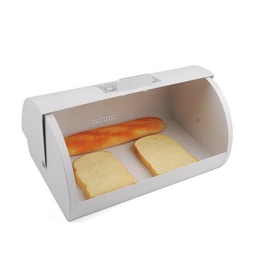 Factory oem logo metal home large bread box storage