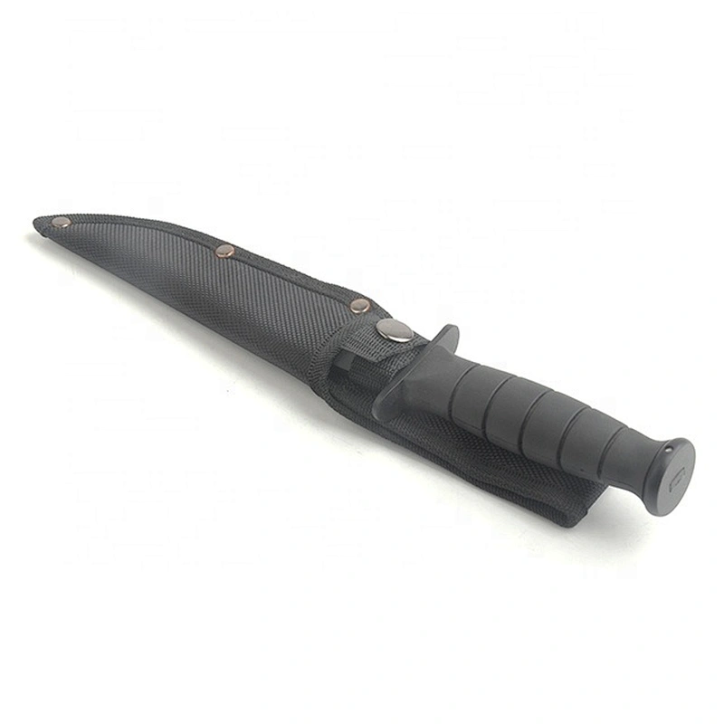 Black Painting Stainless Steel Outdoor Camping Survival Hunting Knife with Sheath