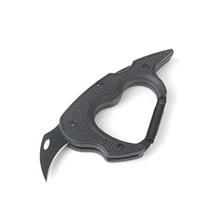 Hot multifunctional flashlight folding carabiner knife