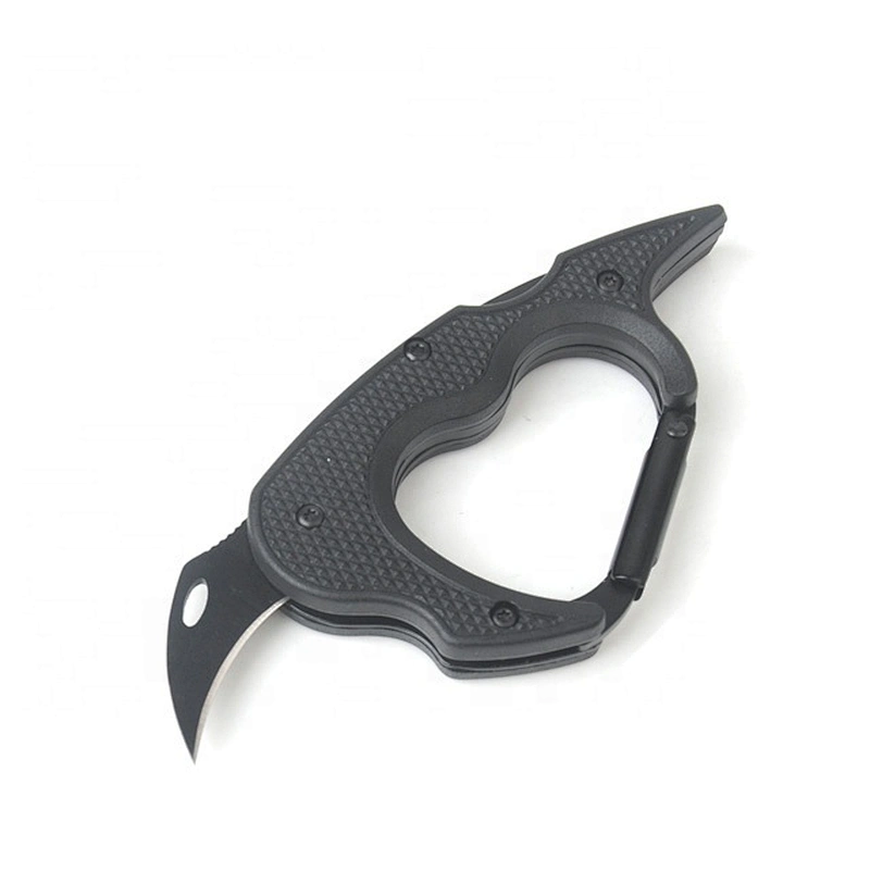 Hot multifunctional flashlight folding carabiner knife