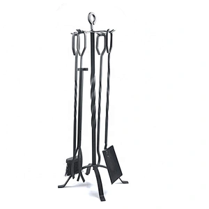 Hot selling new design easy to hang fireplace tools set of 4pcs