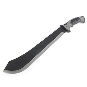 High Quality Black Coating Stainless Steel  Outdoor Survival Knife Machete With Sheath