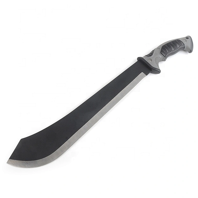 High Quality Black Coating Stainless Steel  Outdoor Survival Knife Machete With Sheath