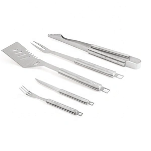 Heavy Duty 4 Piece Stainless Steel BBQ Tool Set