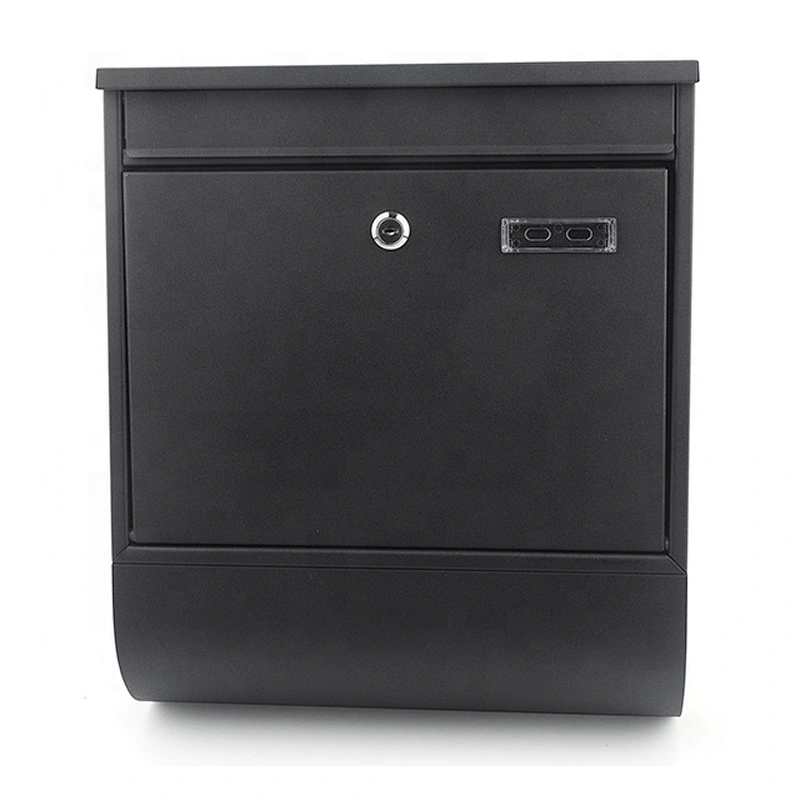 popular  apartment german black  iron with powder coating outdoor smart parcel mailbox