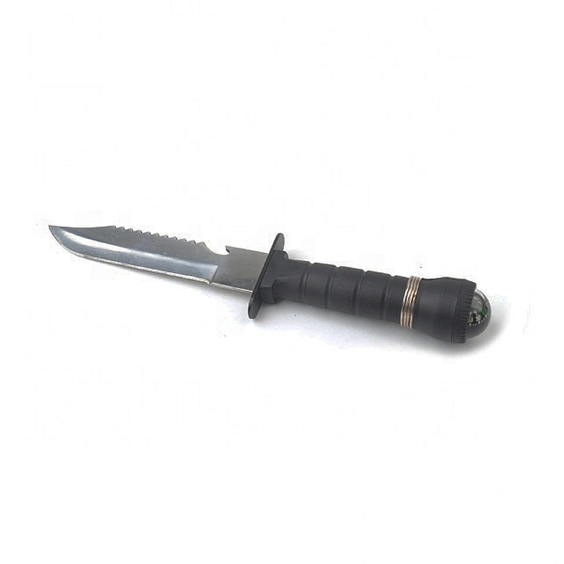 Multifunctional camping hunting outdoor knife with compass