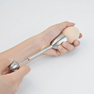 Stainless steel egg topper egg opener cracker