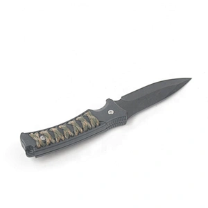 Paracord Handle Stainless Steel Blade Outdoor Camping Survival Knife