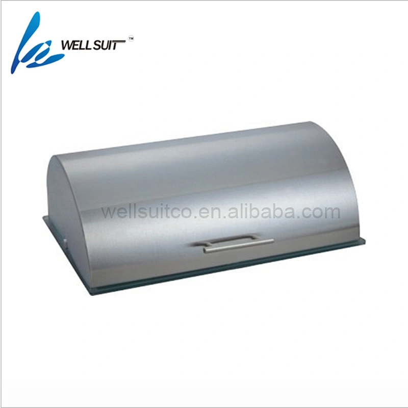 2018 Hot Sale Rubber Wood Base Bread Box